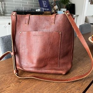Portland Leather Goods Crossbody Tote - Nutmeg